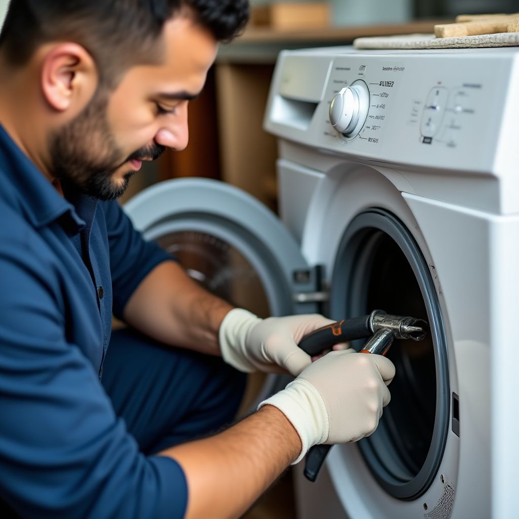 Técnico realizando reparación